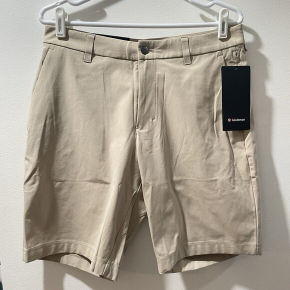 Lululemon Commission Short Classic 9” Warpstreme Size 31 Trench TRNH Men Beige - Picture 1 of 8